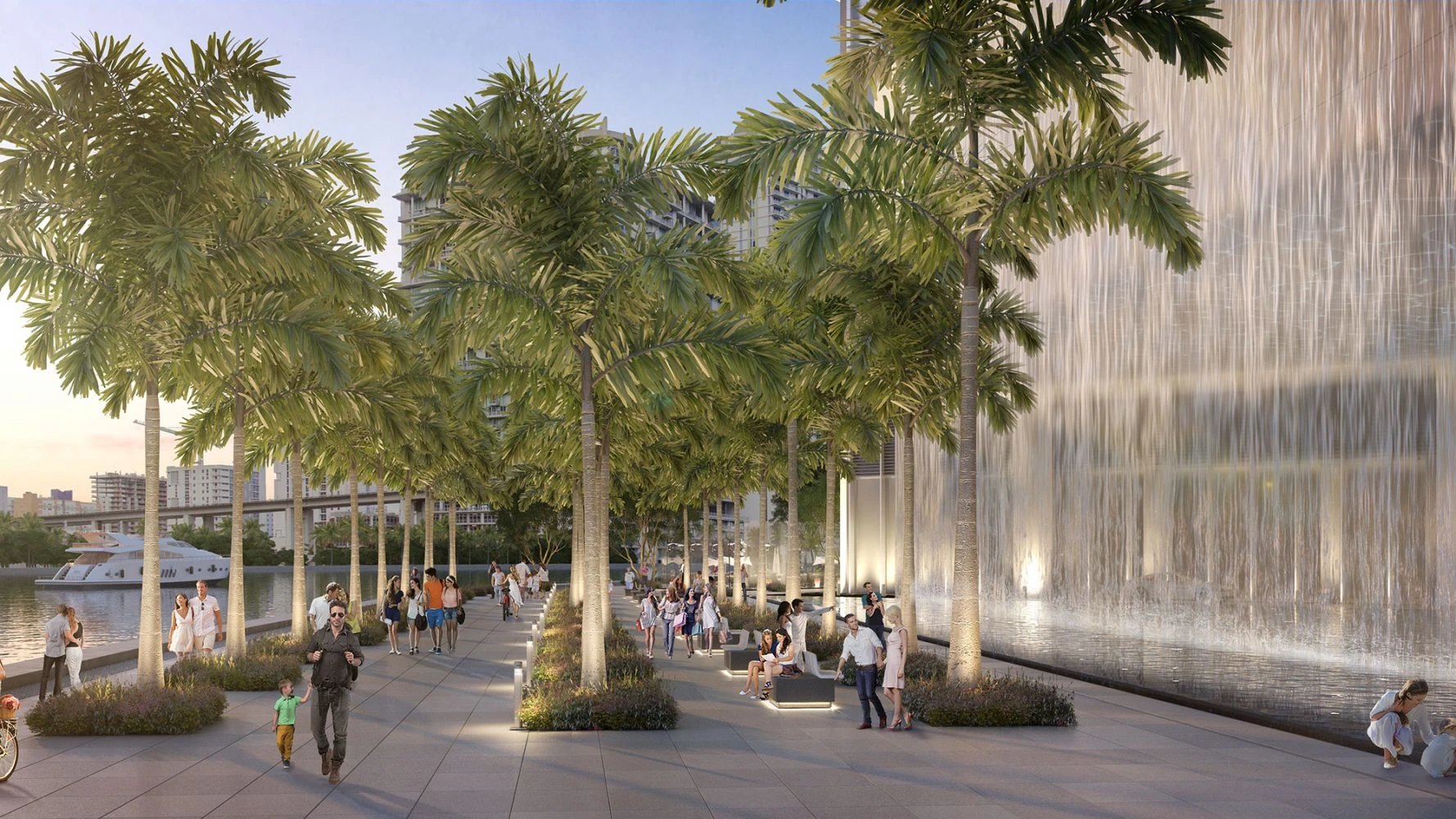 River walk y paseo costero de Faena Residences Miami