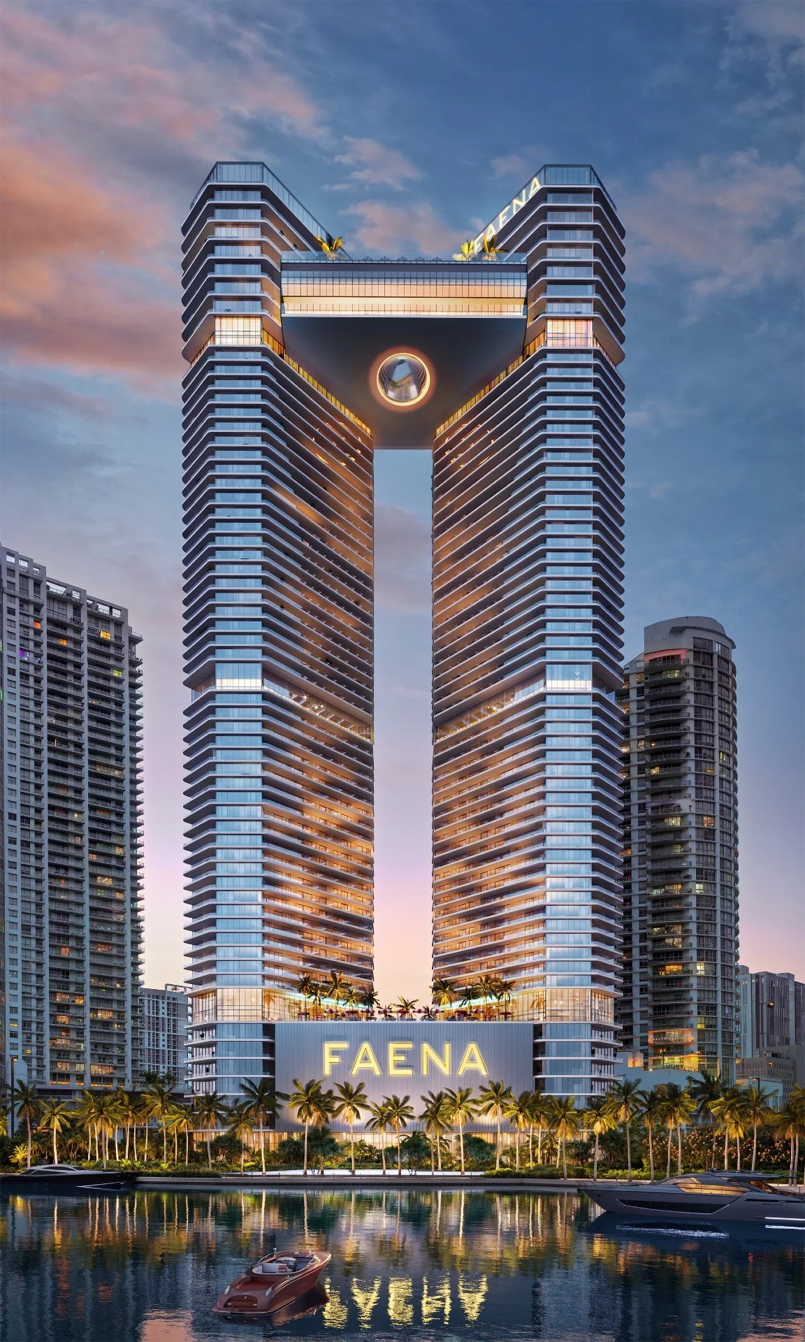 Torre Faena Residences Miami frente al Miami River